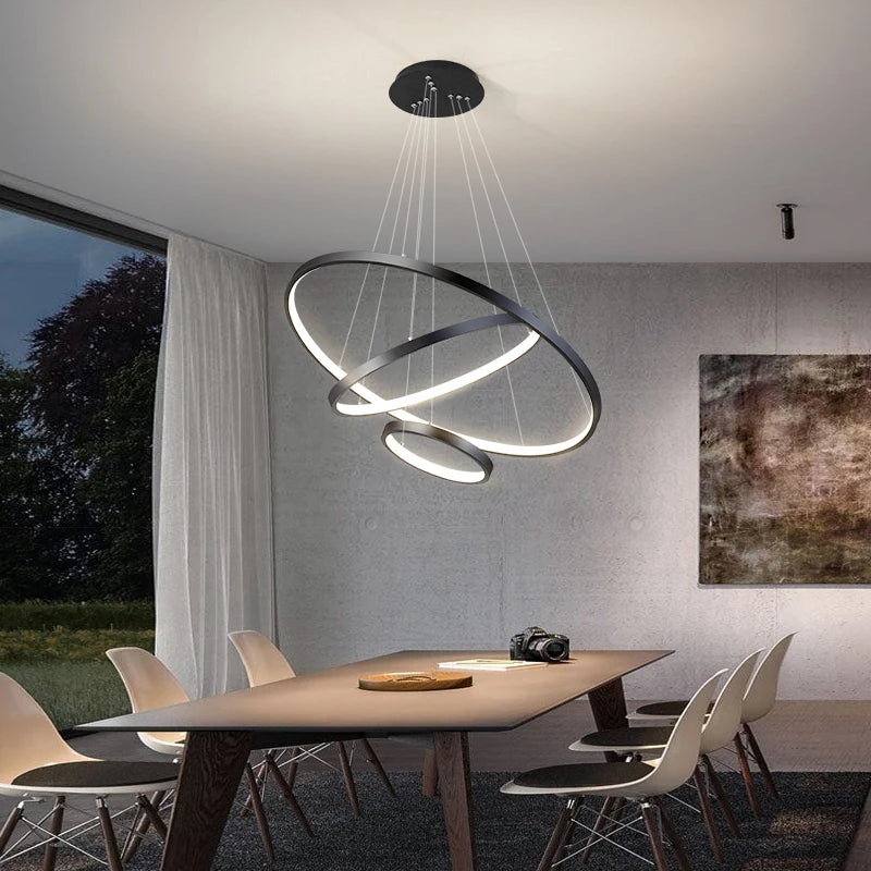 Lustre LED Design Moderne – Éclairage intérieur haut de gamme pour salon, chambre ou salle à manger