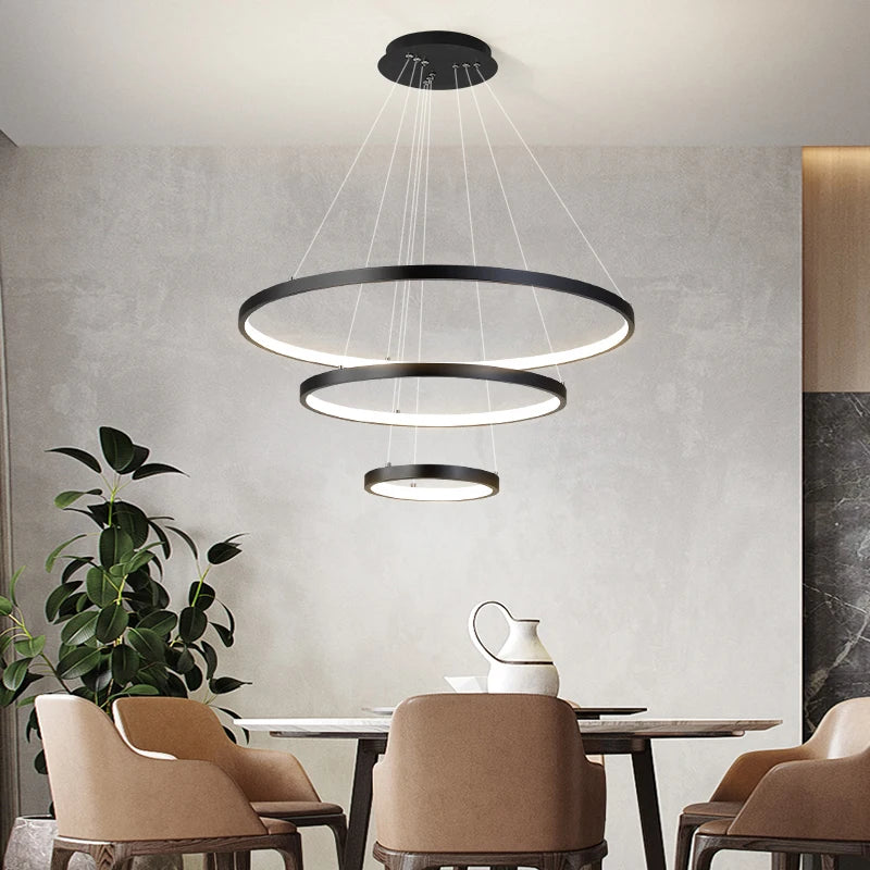 Lustre LED Design Moderne – Éclairage intérieur haut de gamme pour salon, chambre ou salle à manger